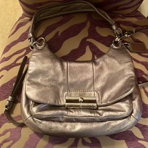 Metallic Coach purse, a lot of life left in this purse